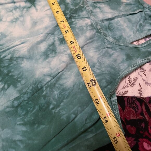 VINTAGE Bamboo Cotton Blend Tie Dyed Hi-Low Razorback Midi Dress - Picture 12 of 15